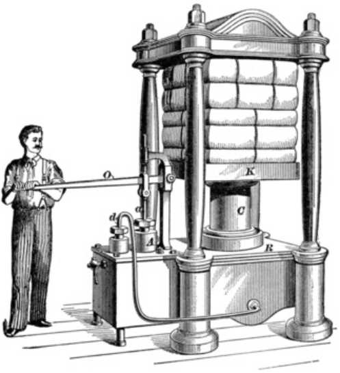 Machine hydraulic press