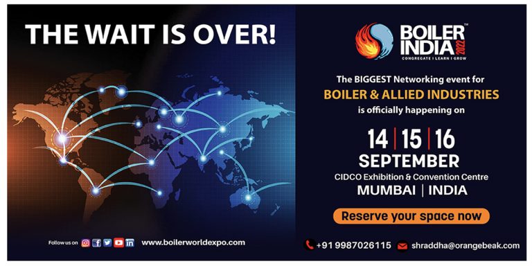 Boiler India 2022 at CIDCO Exhibition Centre: Second Edition gets Massive Participation from Boiler Industry
