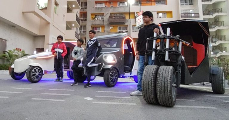9th grader Shreyansh builds a Batmobile inspired Electric Vehicle