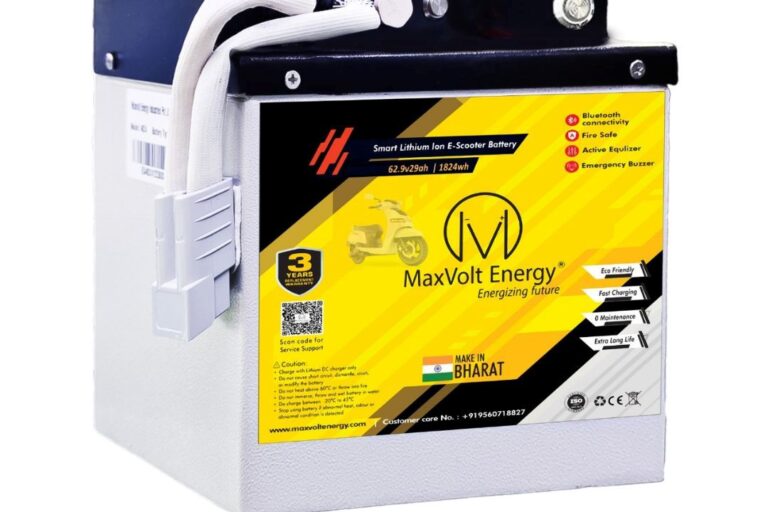 Maxvolt Energy Unveils Enhanced Battery Technology for Electric Two ...