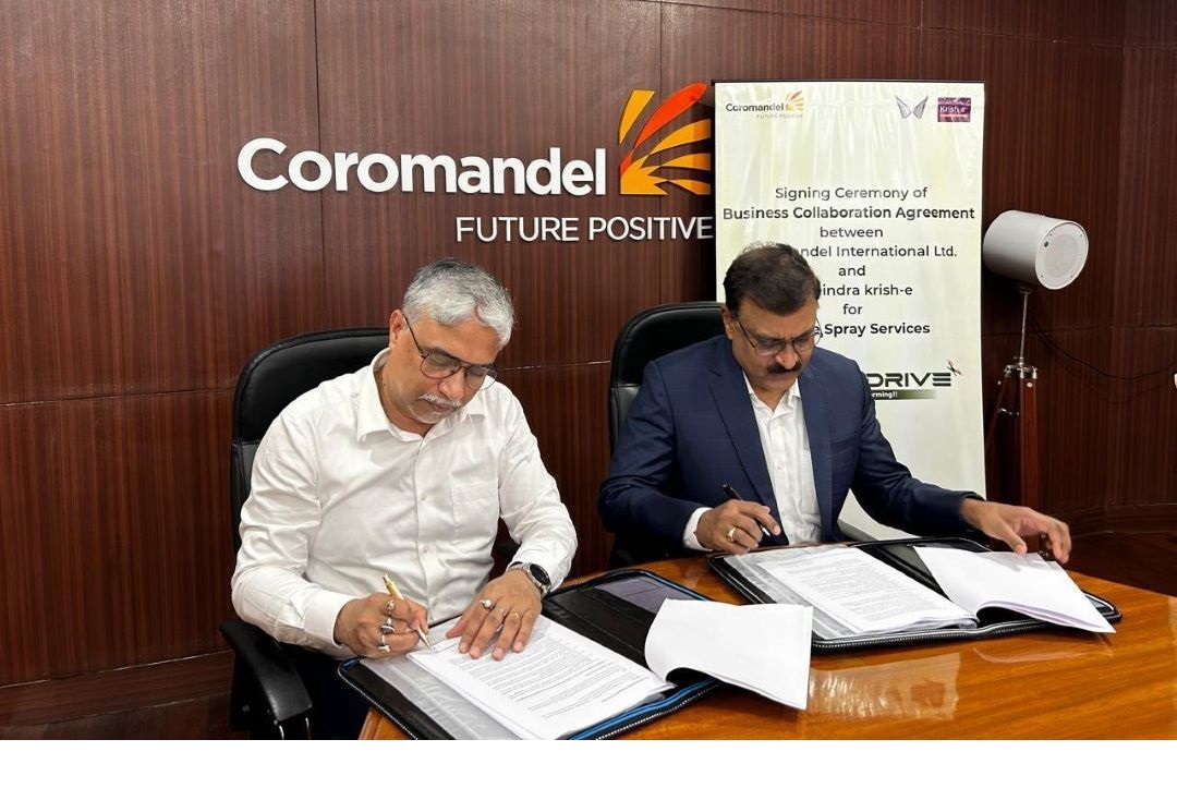 Coromandel International Limited and Mahindra Krish-e Partner to Provide Drone Spraying Services for Indian Farmers