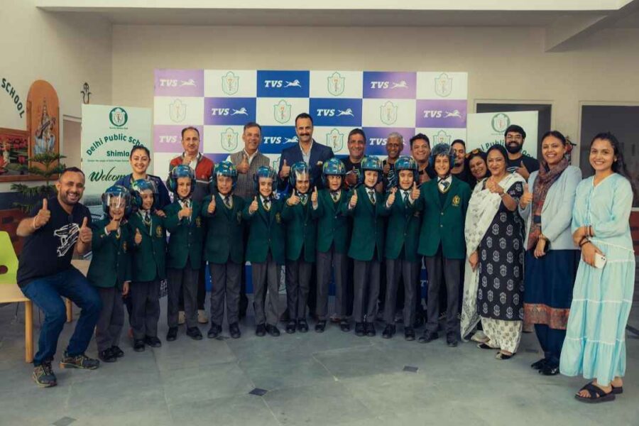 Tvsm TVS Motor Company Promotes Road Safety with Helmet Distribution for ...