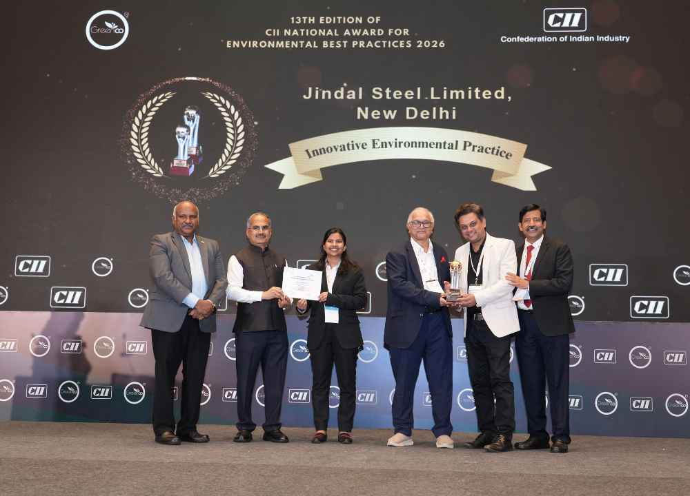 Jindal Steel Wins CII Award for Green Hydrogen Integration in Steelmaking